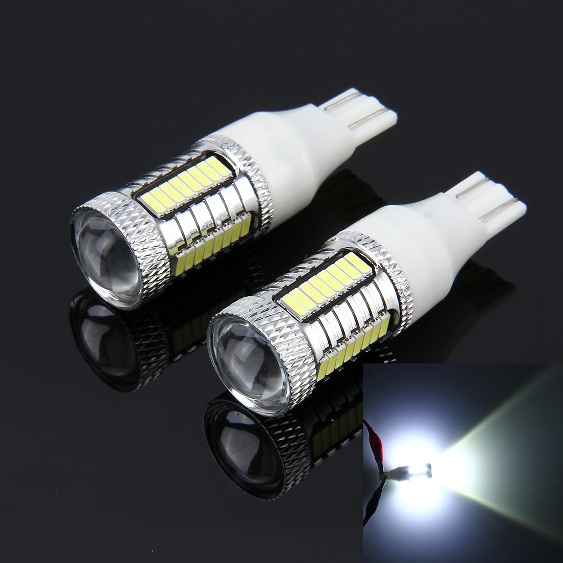 2 PCS T15 10W Car Auto Brake Light Clearance Light, DC 12V