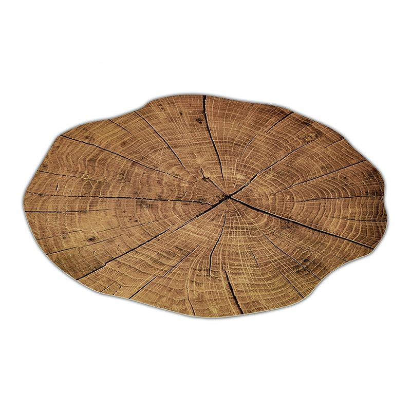 2 PCS Wood Placement Table Mats Tableware Pad Lotus Shape Tea Cup Bowl Decoration