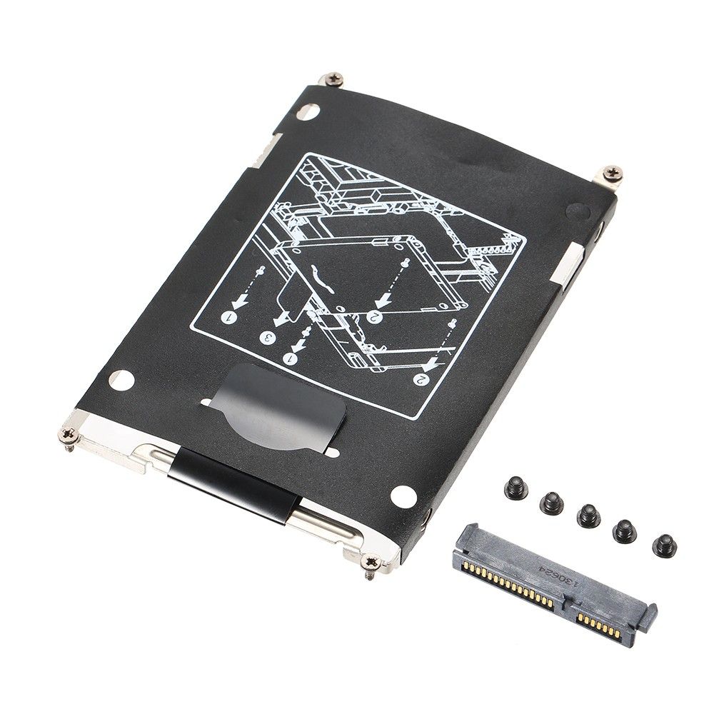 SATA Hard Drive Disk HDD Caddy + Connector For HP EliteBook