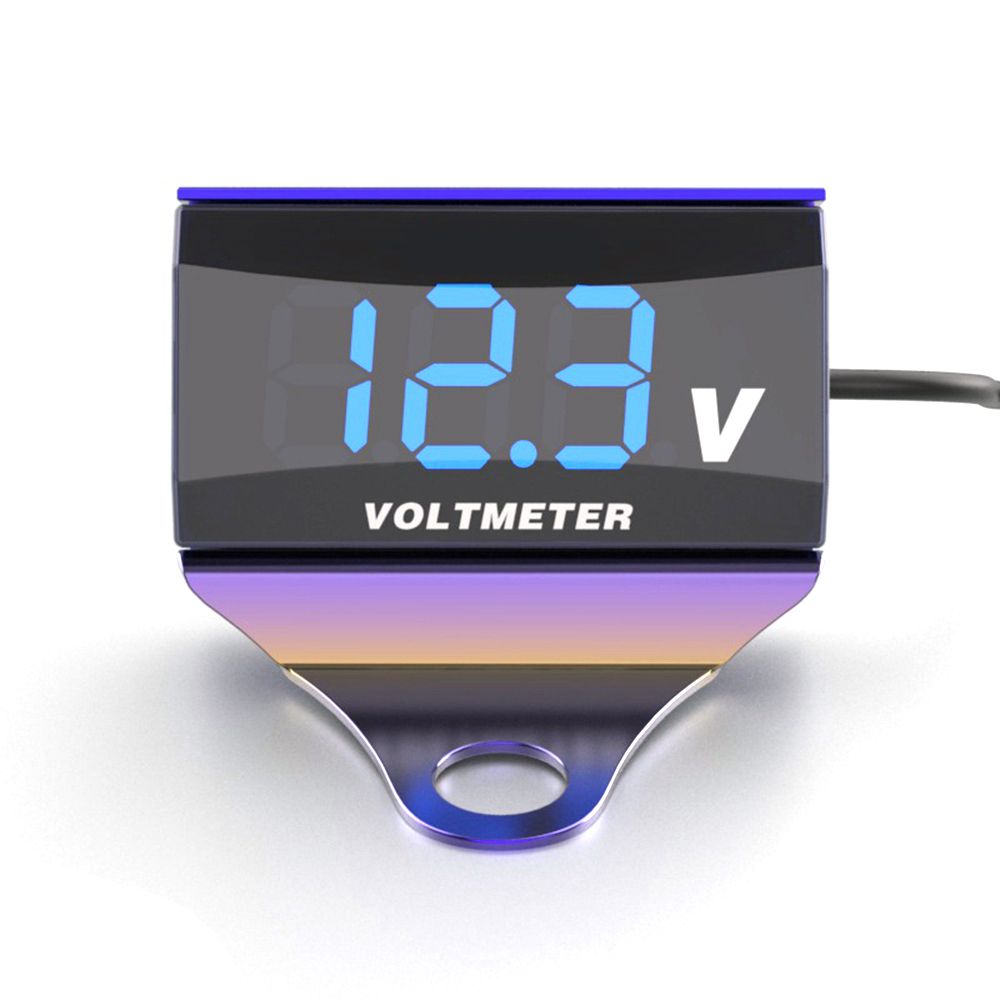 Motorcycle DC 10-150V Digital Voltmeter LED Display