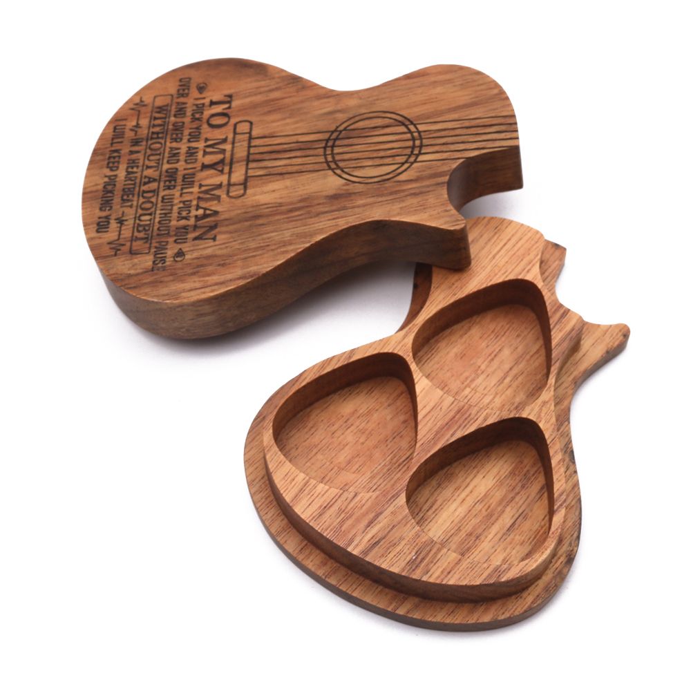 Guitar Accessories Wood Guitar Pick Wooden Guitar Pick Box