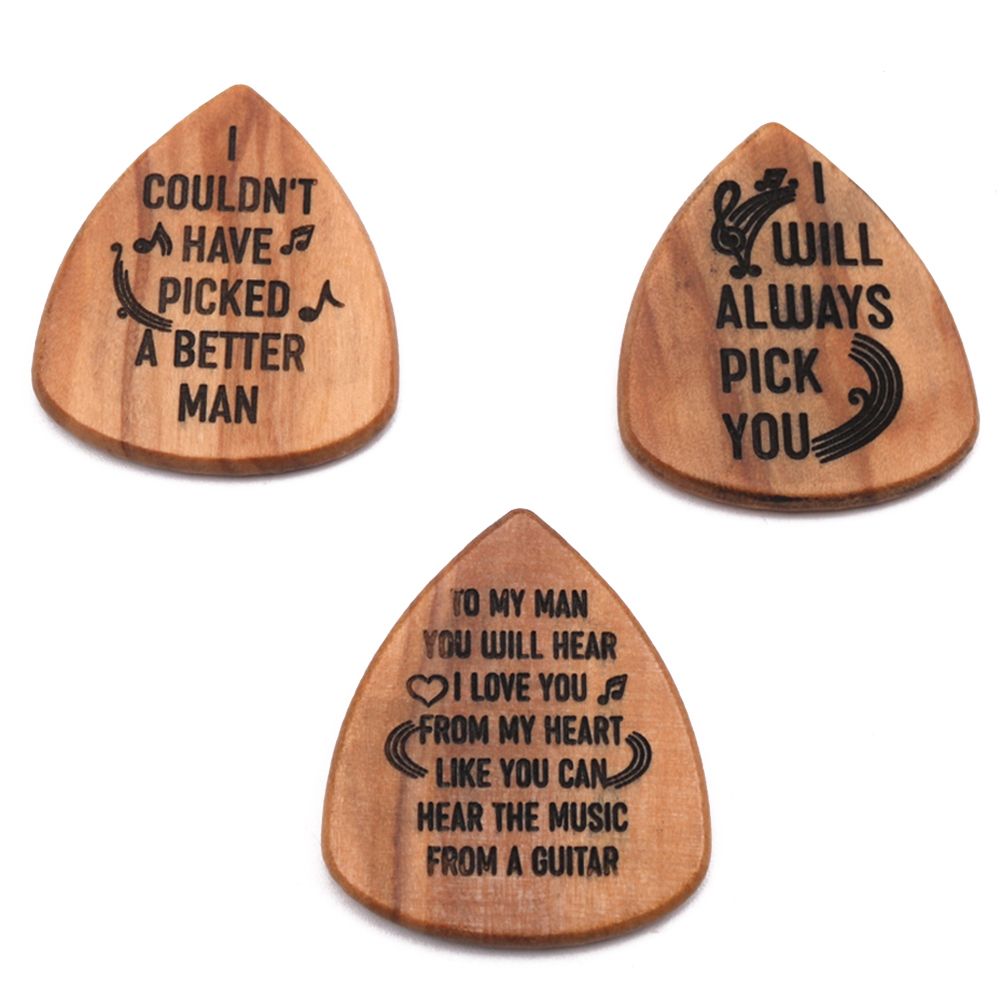 Guitar Accessories Wood Guitar Pick Wooden Guitar Pick Box