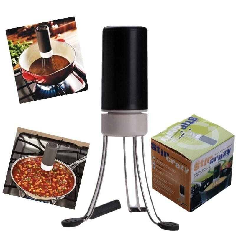 Crazy Automatic Hands Free Kitchen Utensil Food Sauce Auto Stirrer