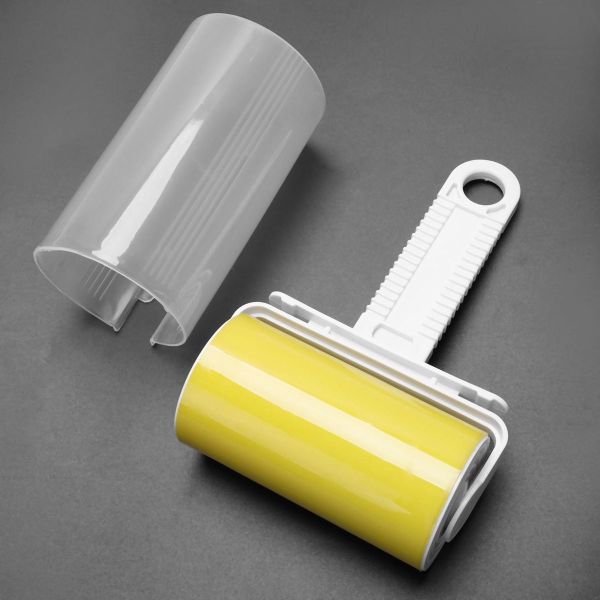 Travel Portable Cleaning tool Sticky Hair Roller Reusable Dust Catcher Washable lint roller Carpet Dust Remover Brushes yellow