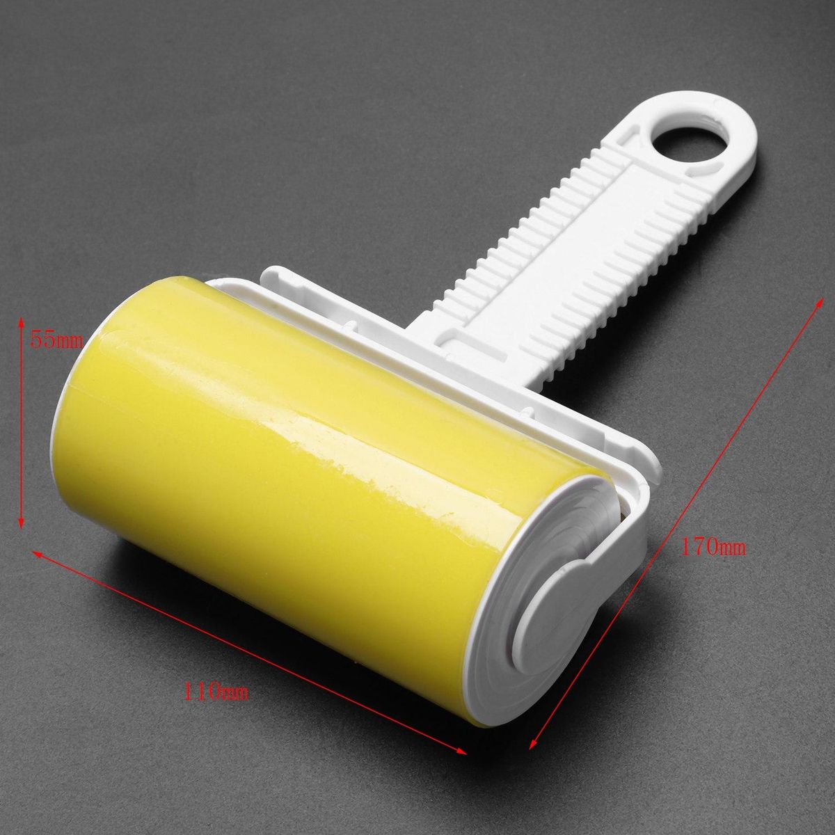 Travel Portable Cleaning tool Sticky Hair Roller Reusable Dust Catcher Washable lint roller Carpet Dust Remover Brushes yellow
