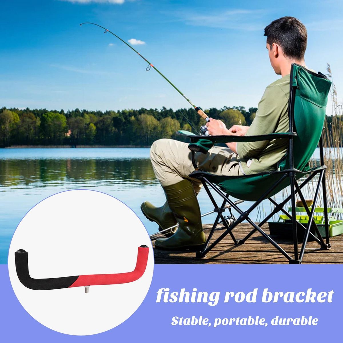 Fishing Pole Stand EVA Soft Fishing Rod Support Pole Rest