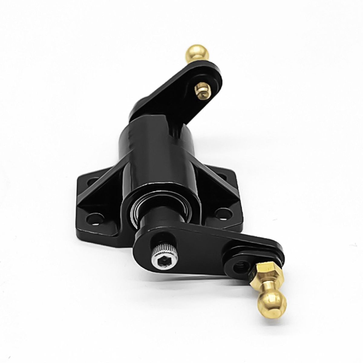 Metal Steering Gear Bearing Assembly Steering Mount Replacement for Tamiya 1/14 Remote Control Truck Tractor Car