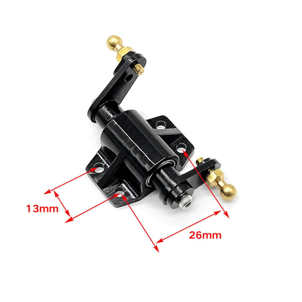 Metal Steering Gear Bearing Assembly Steering Mount Replacement for Tamiya 1/14 Remote Control Truck Tractor Car