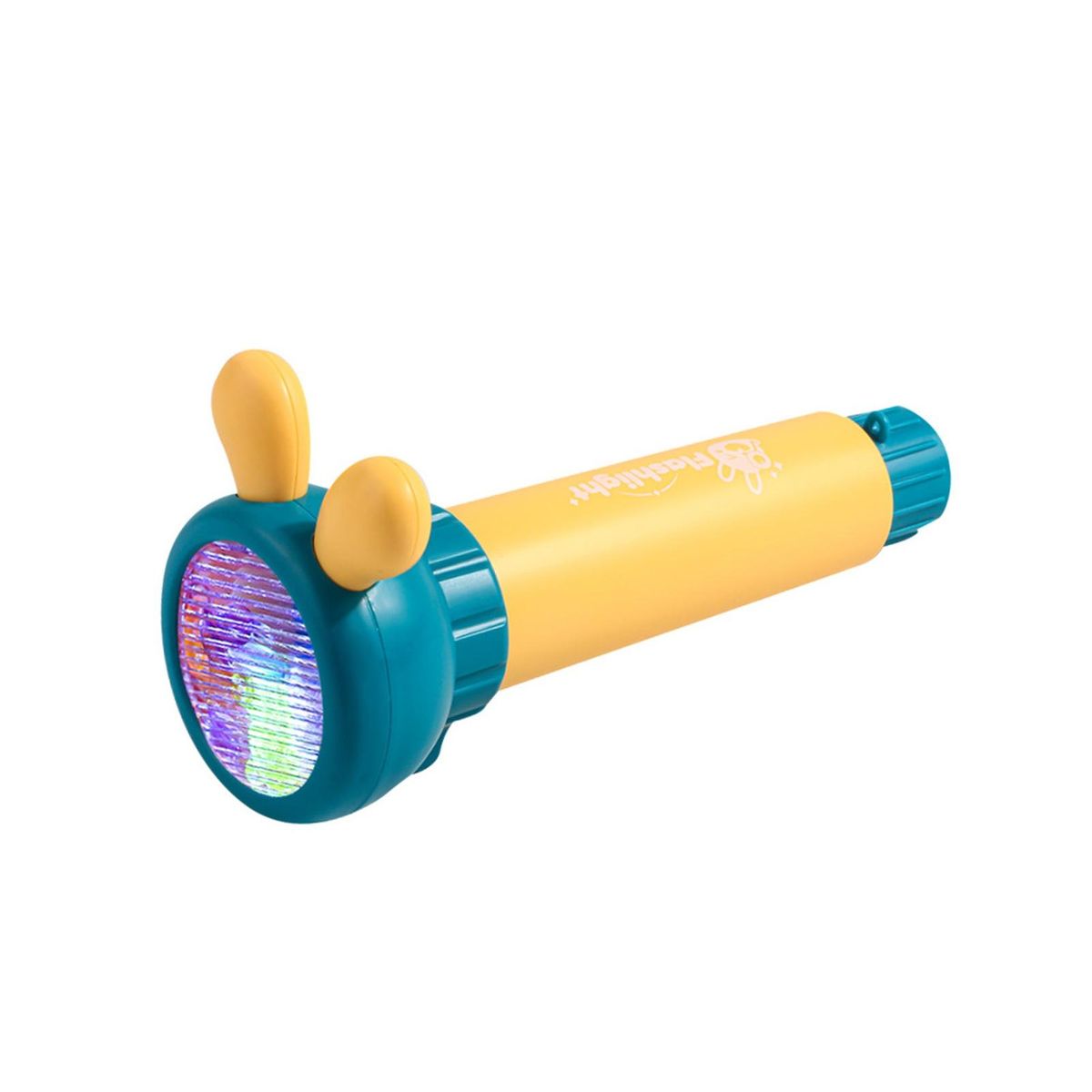 Kaleidoscope Toys for Kids Kaleidoscope Flashlight Toy Educational Fun Cyan