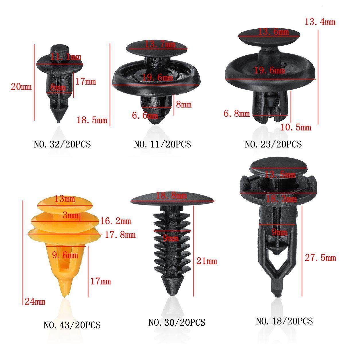 For Toyota Camry Corolla Reiz Auto Fastener Clamp Car Bumper Fender Bumper Cover Door Interior The Whole Car Fixed Clip And Tool