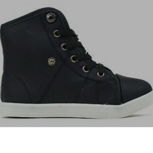 Boys Girls High Top Ankle Lace Up Boot