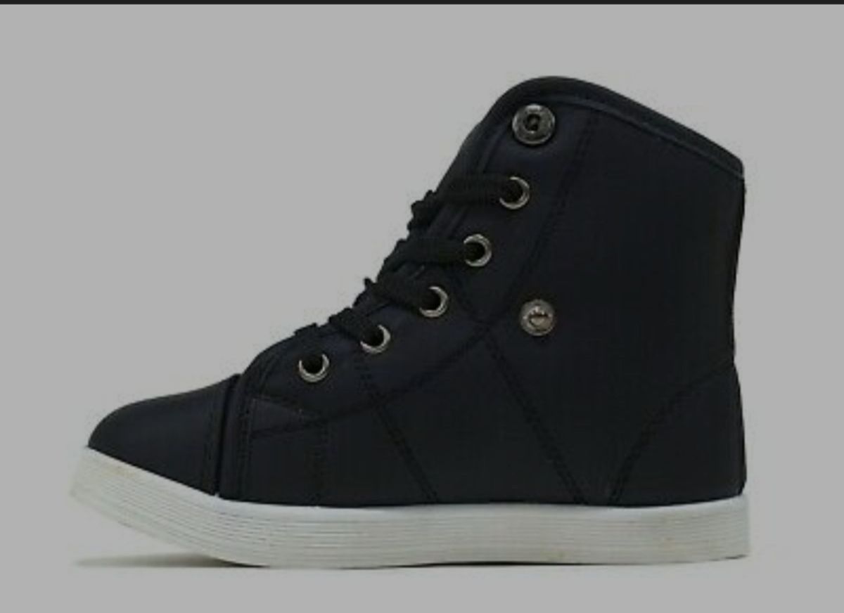 Boys Girls High Top Ankle Lace Up Boot