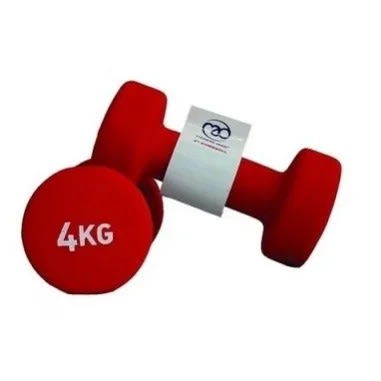 Fitness Master 4kg Dumbbells - Red