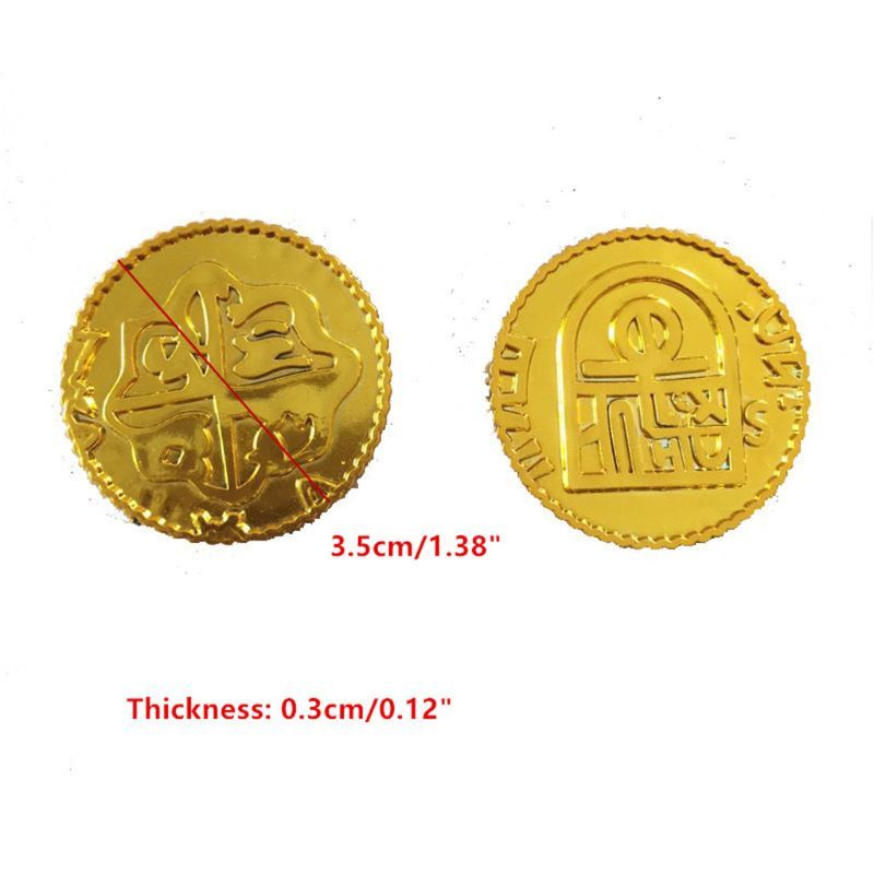 100pcs Poker Casino Chips Coin Gold Plating Plastic Spanish