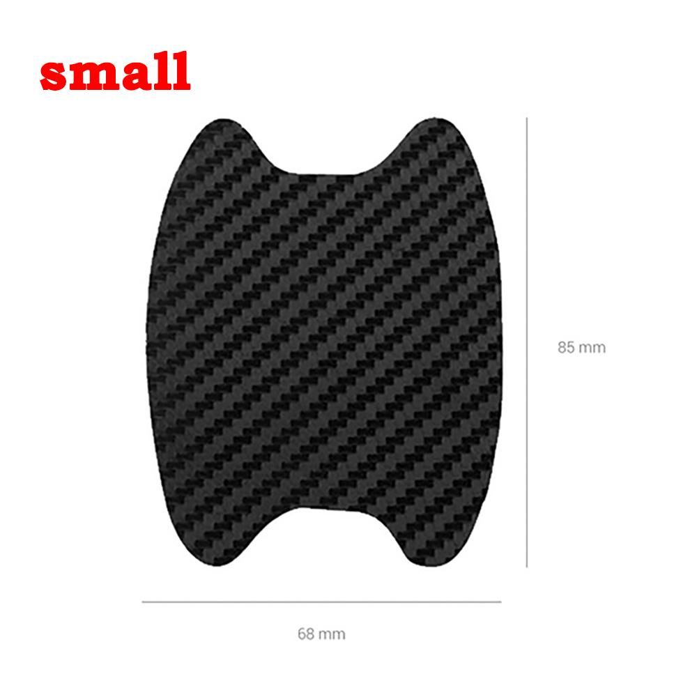 4pcs Universal Carbon Fiber Auto Car Door Handle Stickers Car Handle Protection Car Handle Anti Scratch Stickers Car Accessories