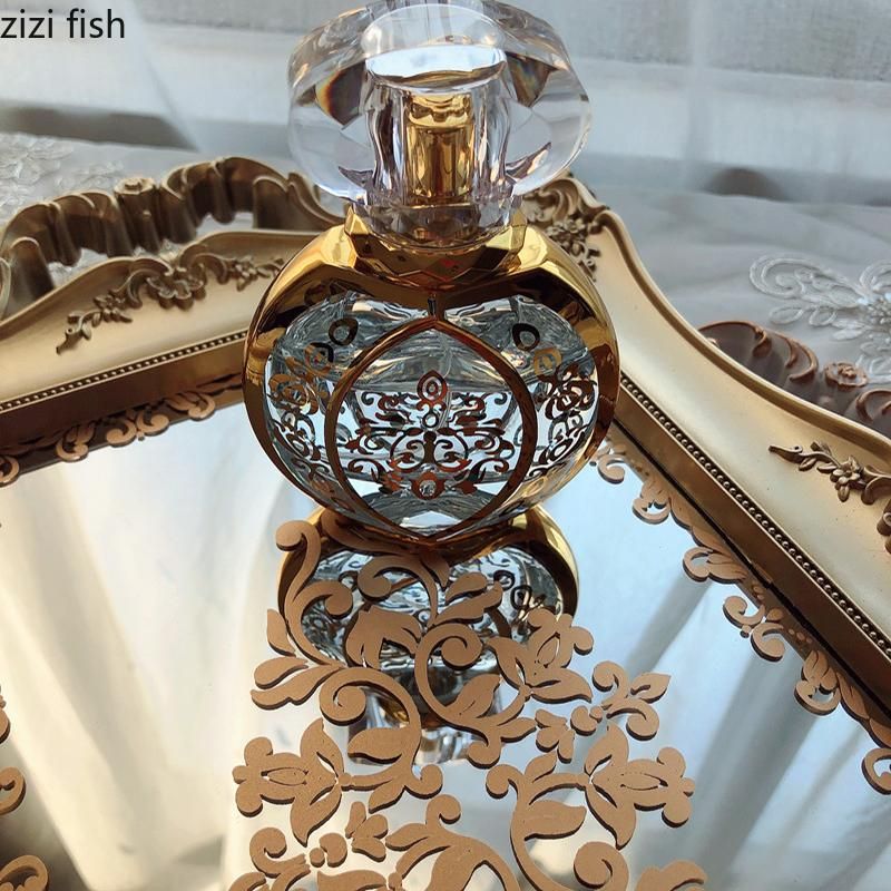 Plastic Storage Tray Mirror Surface Bathroom Supplies Storage Trays Household Rectangle Cosmetic Jewelry Plate Candy Snack Plate