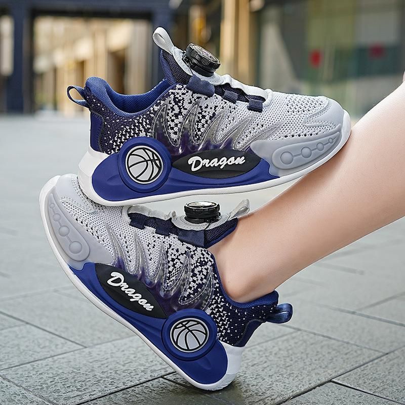 Boys basketball shoes soft bottom breathable basketball shoes Blue