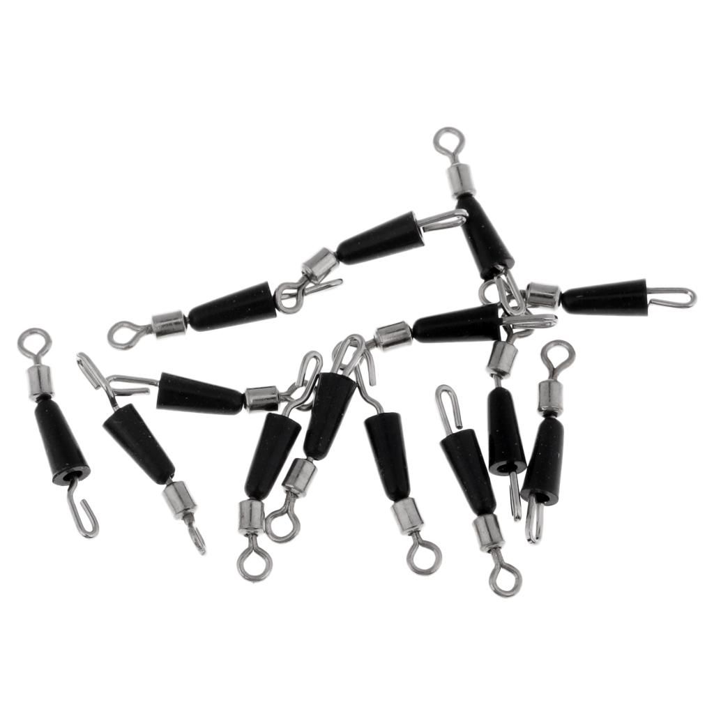 100 Pieces Metal M + 100x L  Swivels Hook Fast Link Clip