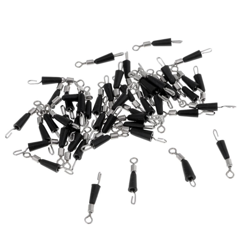 100 Pieces Metal M + 100x L  Swivels Hook Fast Link Clip