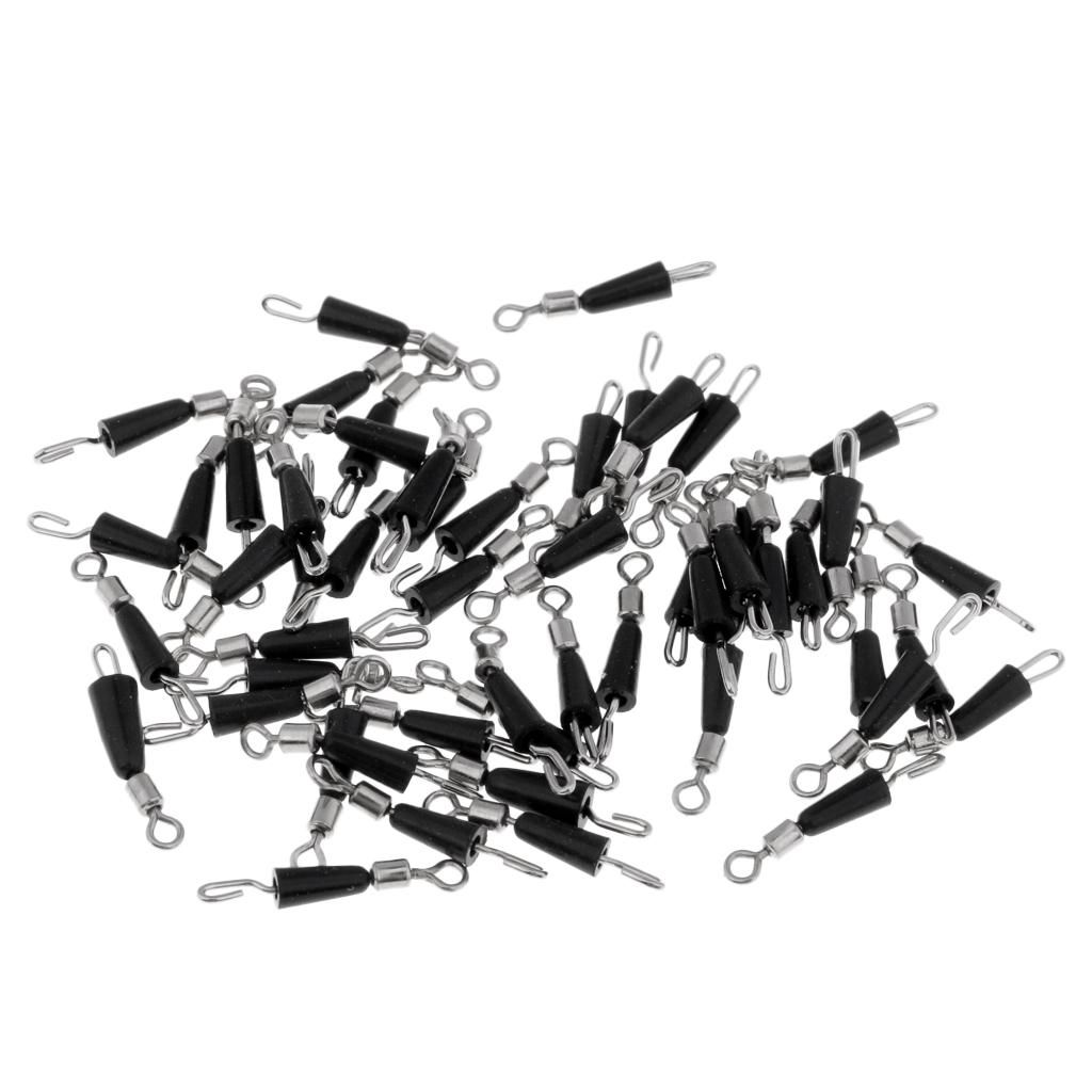 100 Pieces Metal M + 100x L  Swivels Hook Fast Link Clip