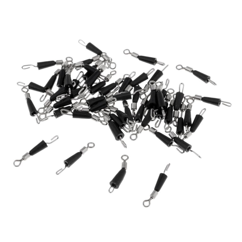 100 Pieces Metal M + 100x L  Swivels Hook Fast Link Clip