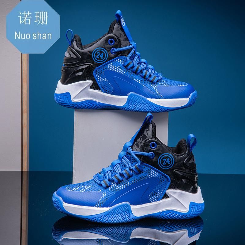 Boys basketball shoes new sports basketball shoes Blue