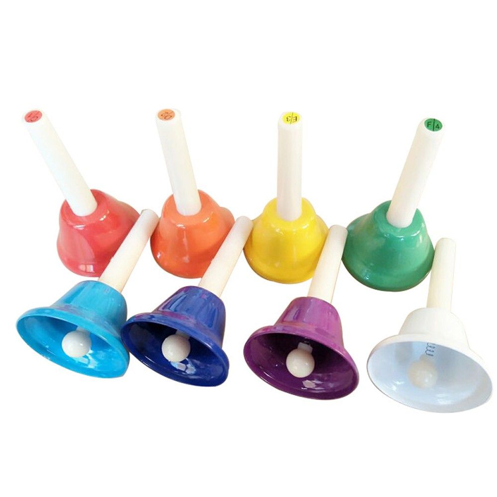 8pcs Handbell Kids Gift Percussion Instrument Eight Tone