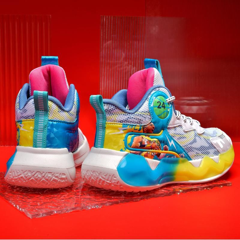 Boys Basketball Shoes Sneakers Basketball Shoes Blue