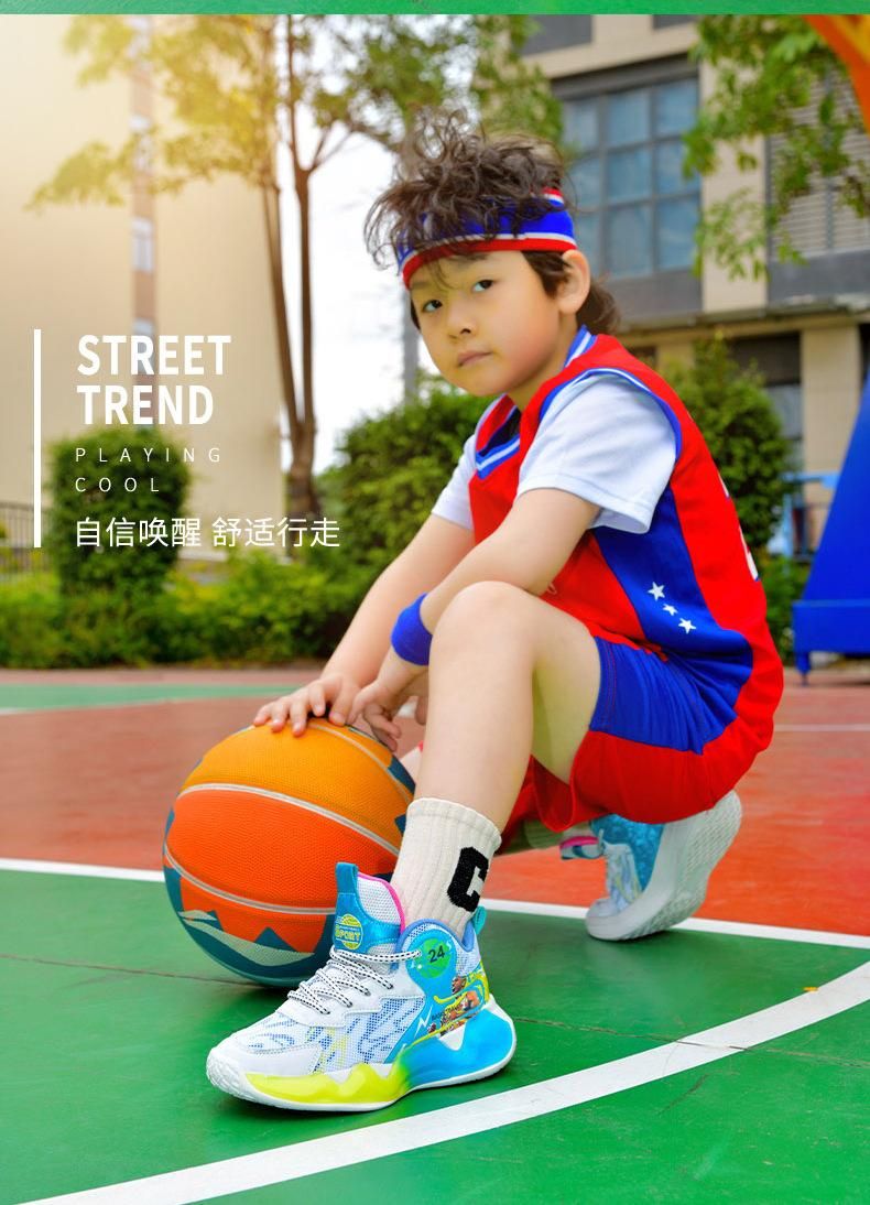 Boys Basketball Shoes Sneakers Basketball Shoes Blue