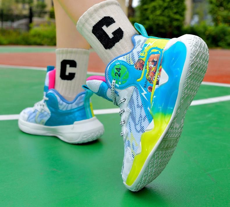 Boys Basketball Shoes Sneakers Basketball Shoes Blue