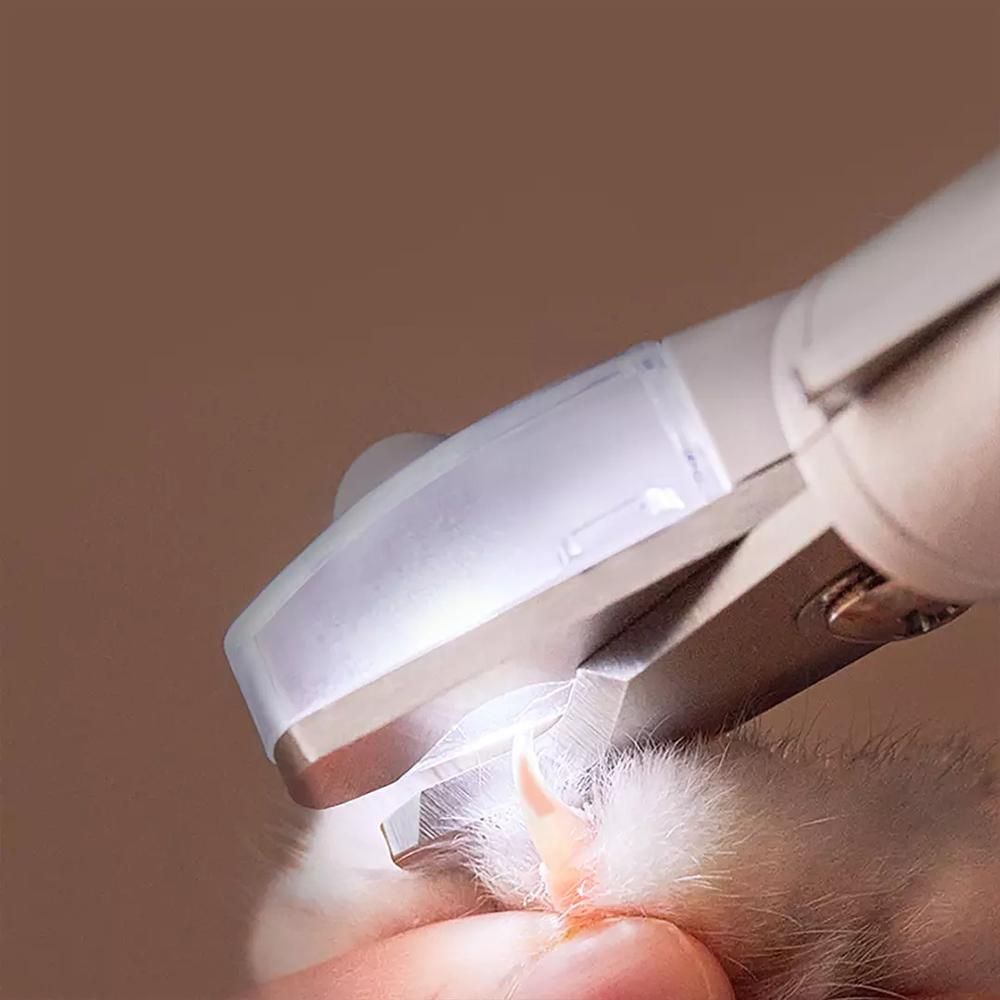 PETKIT Pet Cat Dog Safety Nail Clippers with LED Lighting Prevent Clipping The Nail Blood Vessels Grooming Cutter Trimmer for Pet