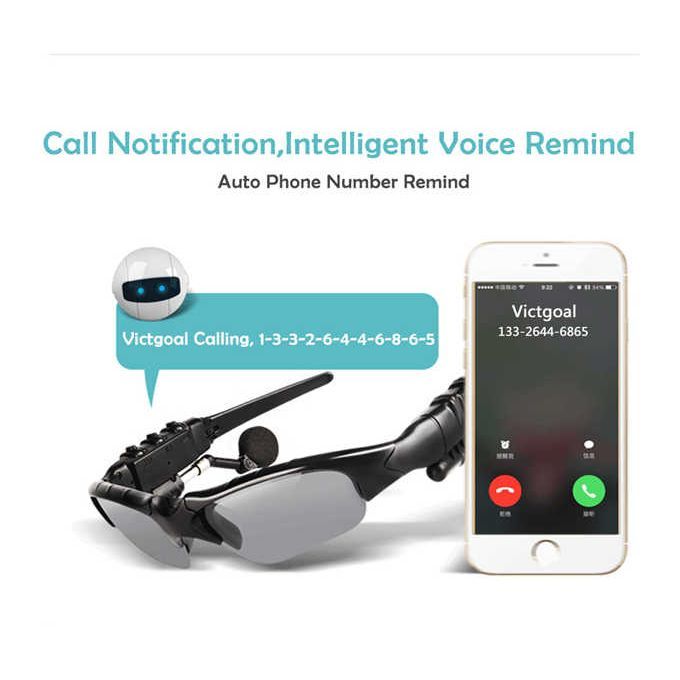 FBI Sport Stereo Bluetooth 5.0 Headset Driving Sunglasses/mp24 Riding Eyes Glasses