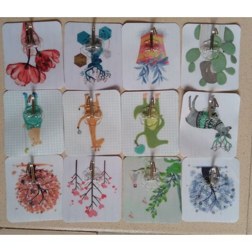 10pcs Kitchen Bathroom Self Adhesive Door Wall Hook Hangers