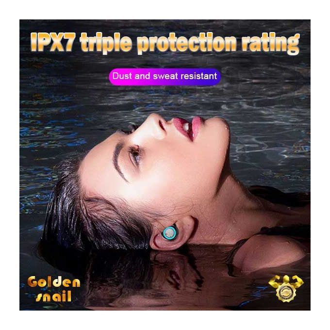 A3 Bluetooth 5.0 Wireless Headsets 9D Stereo Headphones With LED Sports Earphone BLACK