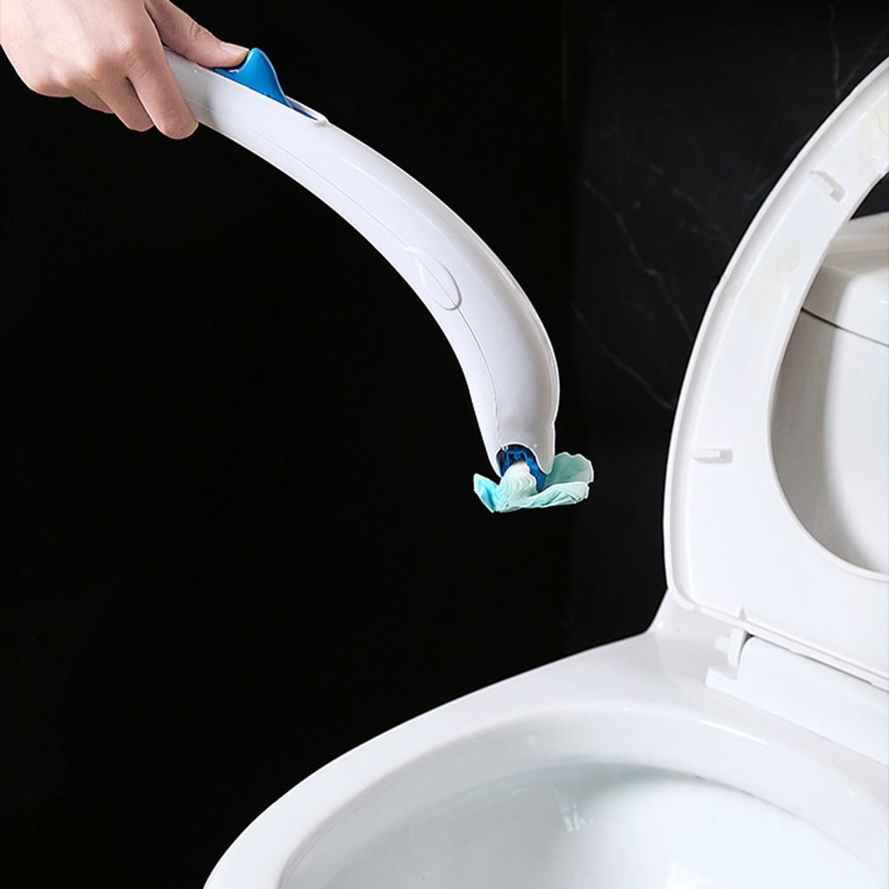 Disposable Toilet Brush Sterilize Scrubber Kit Wit