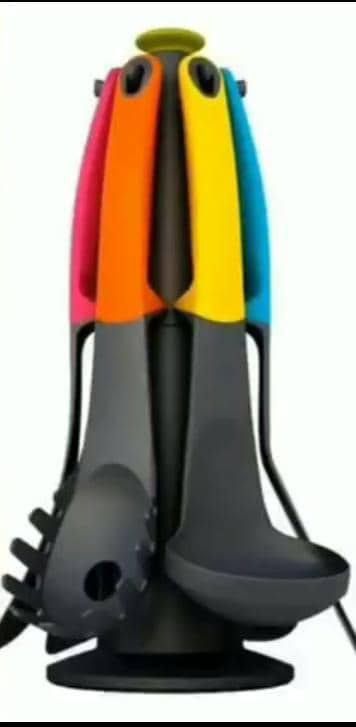 Multicolour Non-stick Cooking Spoon Set