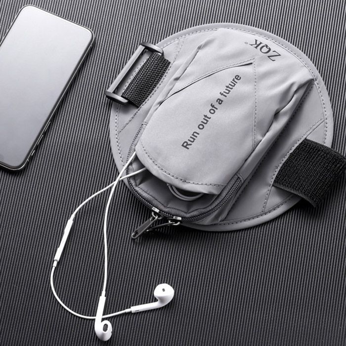 Sports Running Armband Phone Holder Running Bag（Gray）