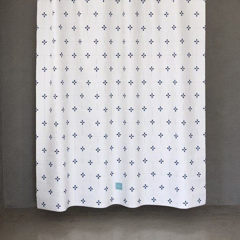 ON Design One Seven Nine Fabric Shower Curtain Majolica