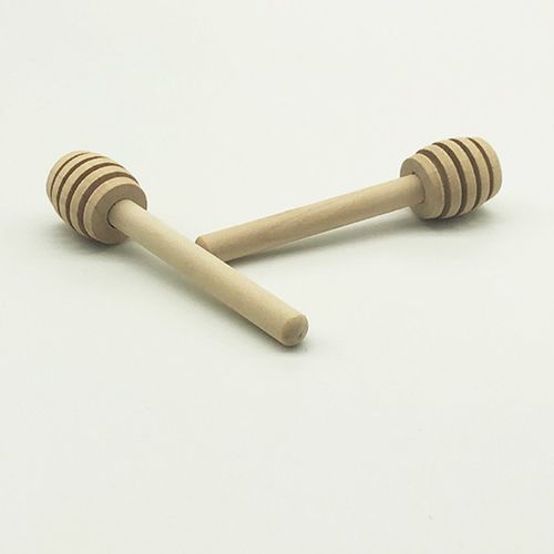 Wooden Honey Sti K Solid Wood Honey Sti K  Offee Milk Tea Stirring Sti K-wood Color