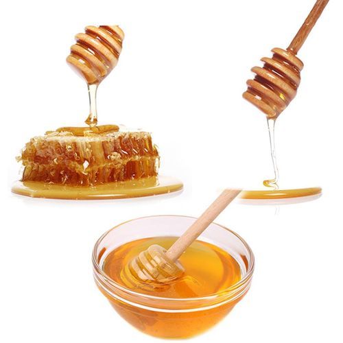 Wooden Honey Sti K Solid Wood Honey Sti K  Offee Milk Tea Stirring Sti K-wood Color