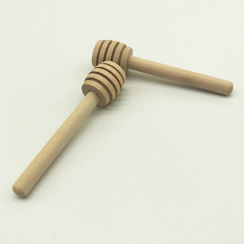 Wooden Honey Sti K Solid Wood Honey Sti K  Offee Milk Tea Stirring Sti K-wood Color