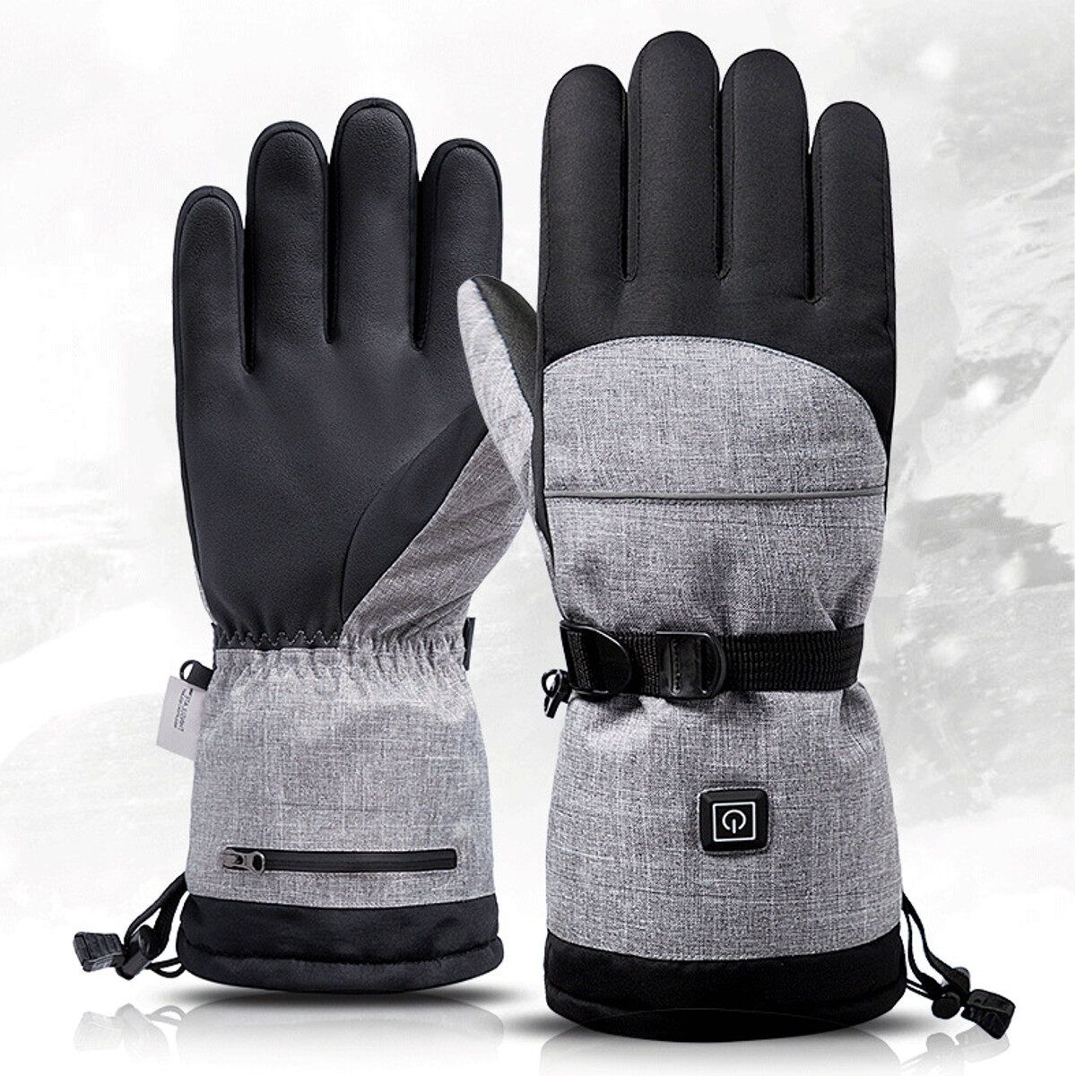 Electric Powered Heated Winter Hand Warm Waterproof Motorcycle Bikes Cycling Outdoor