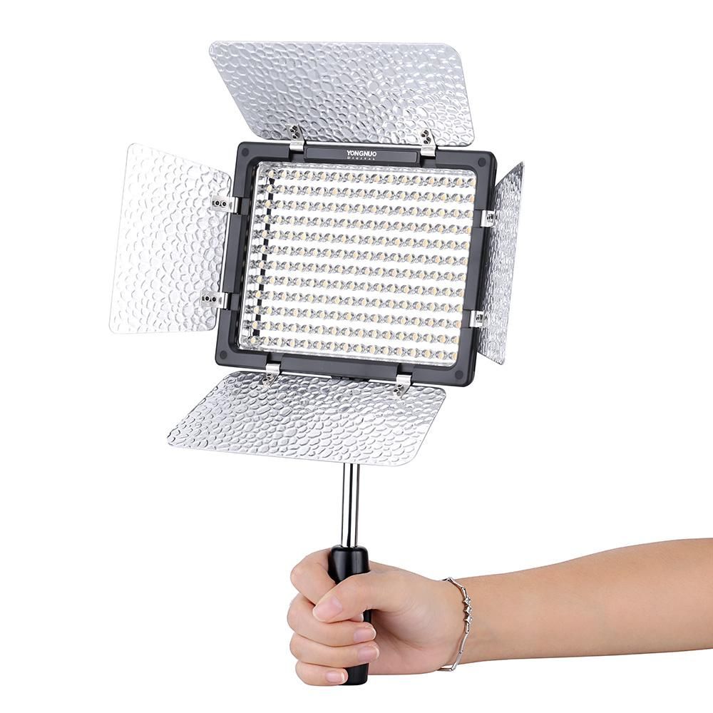 Yongnuo Pro YN-160 III 192 LEDs Video Studio Photography Light Lamp Adjustable Color Temperature 3200K-5500K for Canon Nikon Sony Pentax Olympus Camcorder DSLR Camera with Color Plates