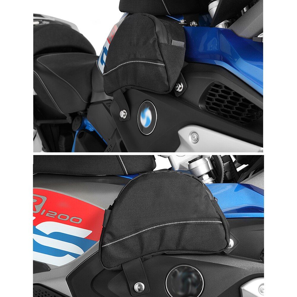 NEW Waterproof Motorcycle Saddle Bags Black Luggage Multi-F