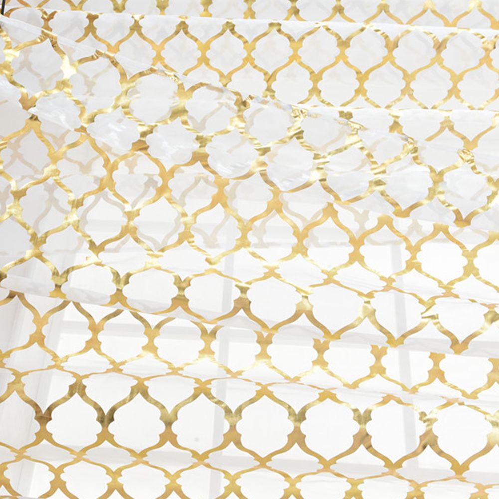 Sheer Curtains Lantern Print Window Screen Curtains For