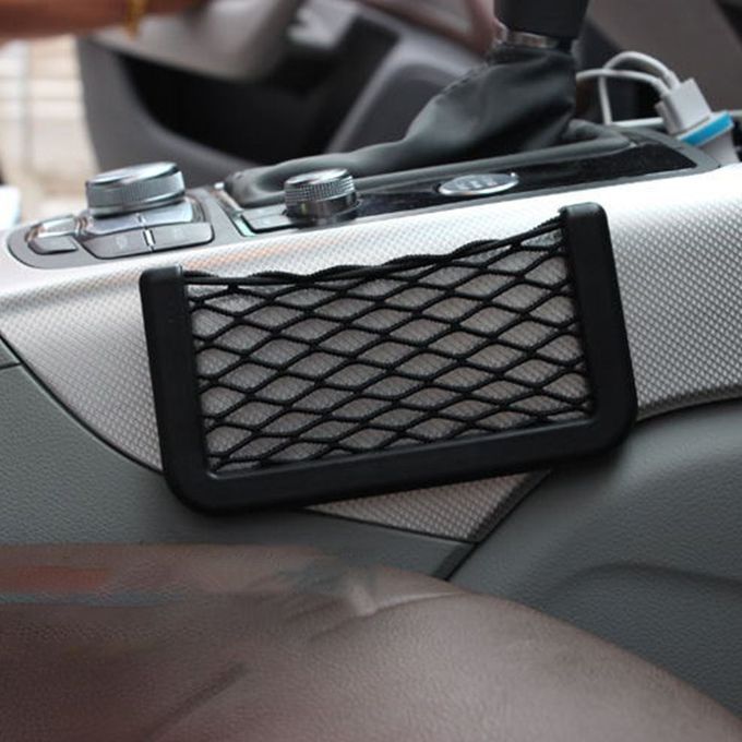 Ar  Eiling Mesh Storage Bag  Ple Breathable Mesh Zi Er Storage Bag Adjustable Auto  Stowing  Tidying Interior  A  Essories-black