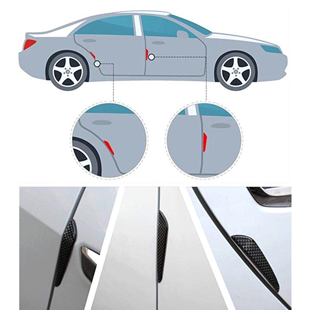 4Pcs Universal Car Door Side Protector Bumper Edge Guards