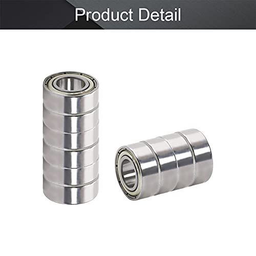 Othmro 10Pcs 687ZZ Deep Groove Ball Bearings Double Plastic