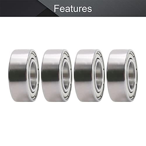 Othmro 10Pcs 687ZZ Deep Groove Ball Bearings Double Plastic