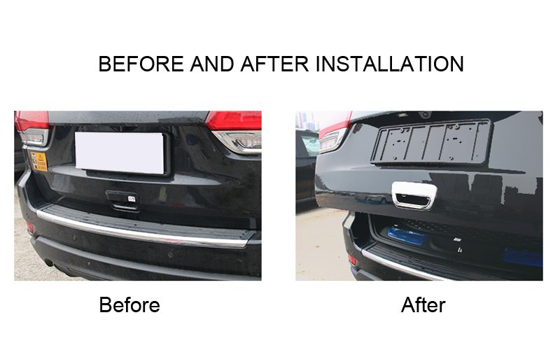 For Jeep Grand Cherokee Abs Chrome Rear Trunk Tail Gate Car
